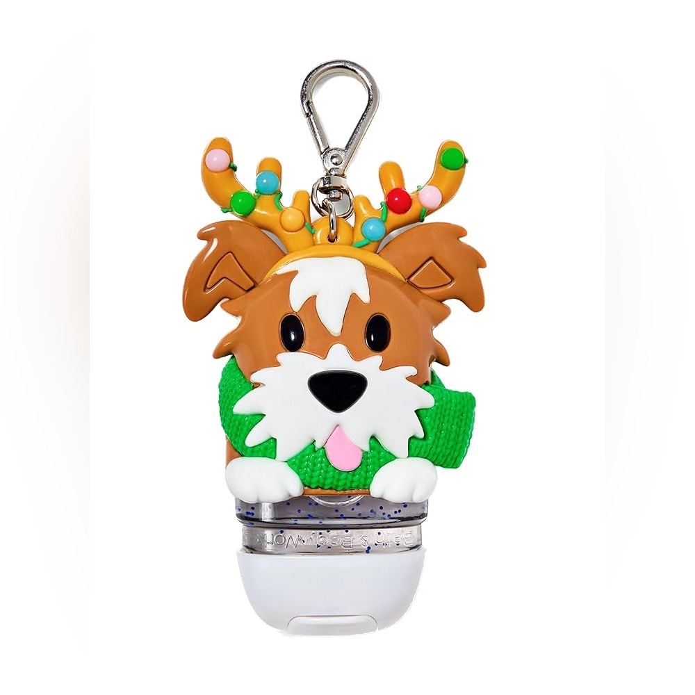 Bath & Body Works Holiday Dog Keychain